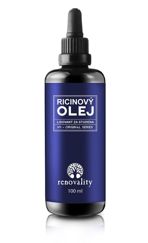 Renovality - Ricinový olej za studena lisovaný, 100ml s pipetkou