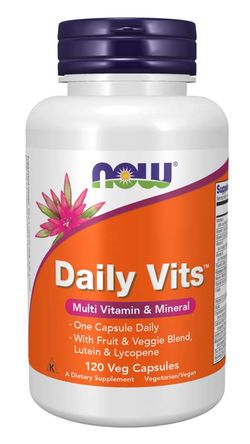 NOW® Foods NOW Multi Vitamins Hi Quality, Daily Vits, 120 rostlinných kapslí
