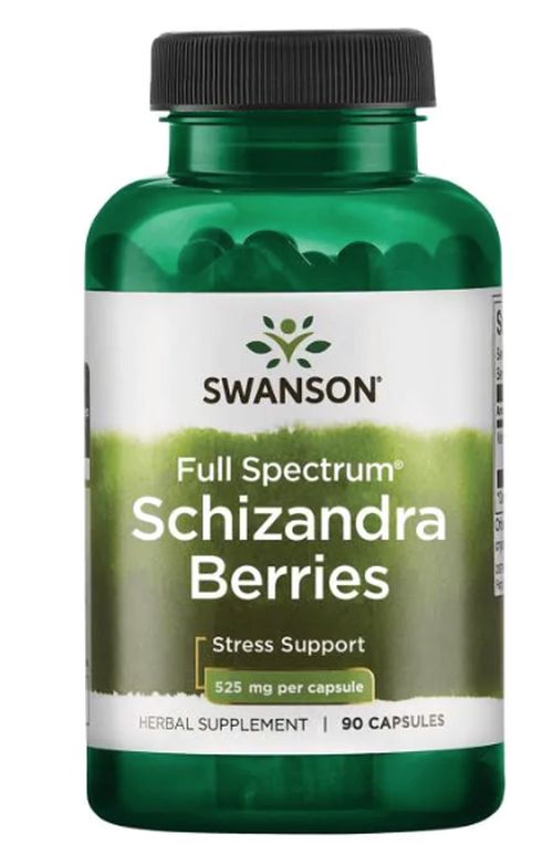 Swanson Full Spectrum Schisandra Berries, 525 mg, 90 kapslí