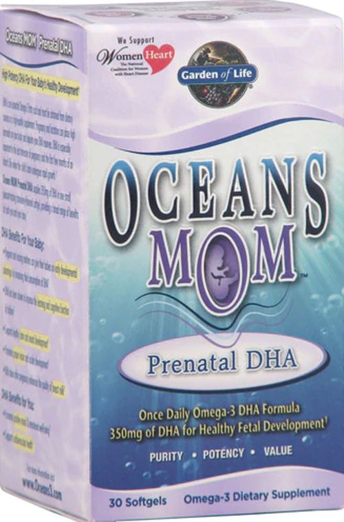 Garden of Life Oceans Mom DHA, DHA bonbóny pro matky, 30 softgels