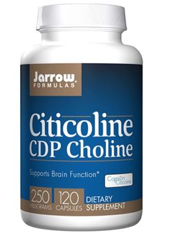 Jarrow Formulas Citicoline (CDP-cholin, Cognizin), 250 mg, 120 kapslí