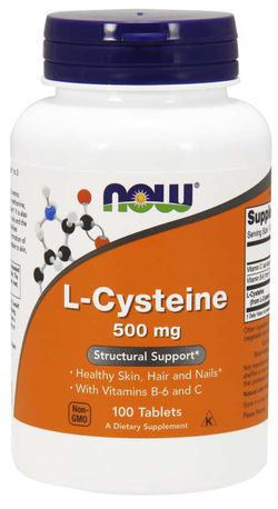 NOW® Foods NOW L-Cysteine, 500 mg, 100 tablet
