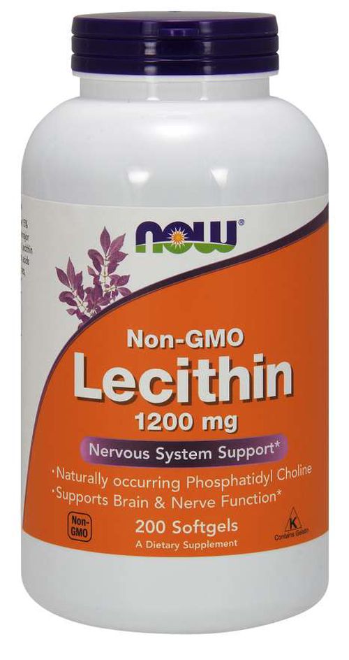 NOW® Foods NOW Sunflower Lecithin (slunečnicový lecitin), 1200 mg, 200 softgelových kapslí