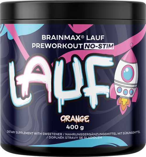 BrainMax Lauf Preworkout NO-STIM, Pro podporu výkonu bez kofeinu