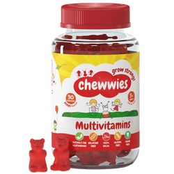 Chewwies Multivitamín (multivitamín pro děti), malina, 30 gumových bonbónů