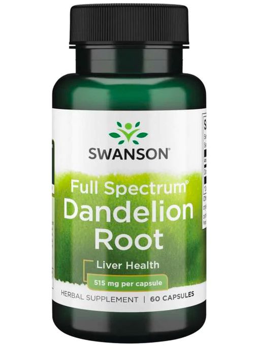 Swanson Dandelion Root (Pampeliška kořen), 515 mg, 60 kapslí