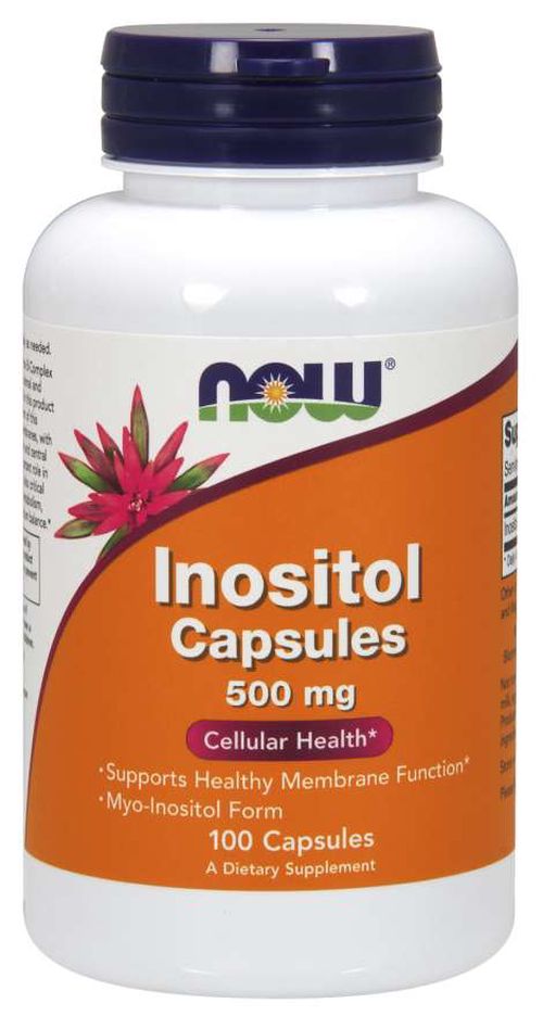 NOW® Foods NOW Inositol (myo-inositol), 500 mg, 100 kapslí