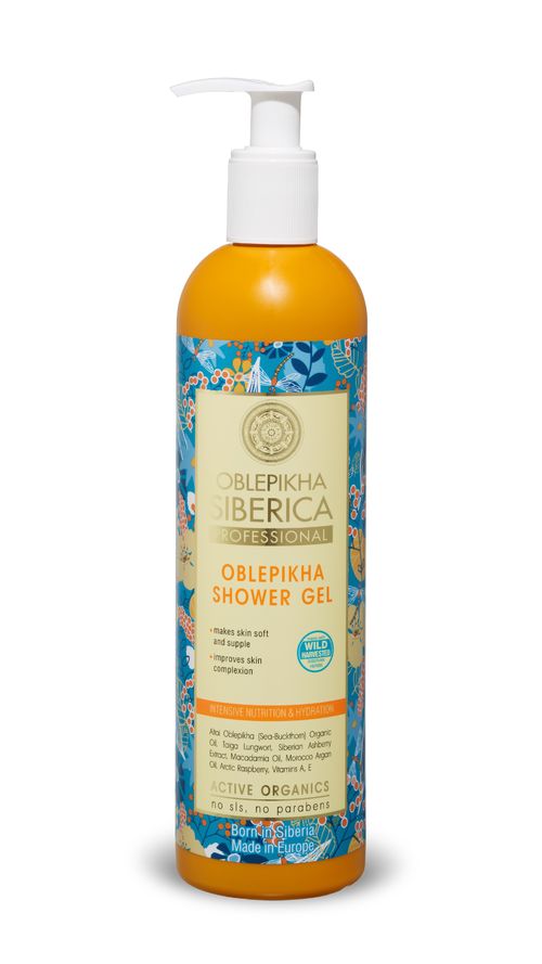 Natura Siberica Hydratační rakytníkový sprchový gel 400 ml