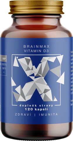Votamax BrainMax Vitamin D3, 5000 IU, 120 rostlinných kapslí