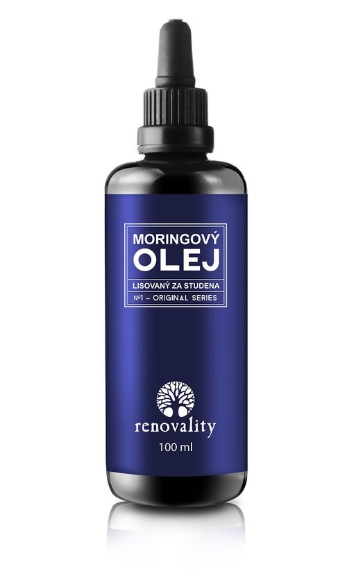 Renovality - Moringový olej za studena lisovaný, 100ml s pipetkou  Akční cena