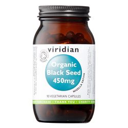 Viridian Black Seed 450mg 90 kapslí Organic CZ-BIO-003 certifikát