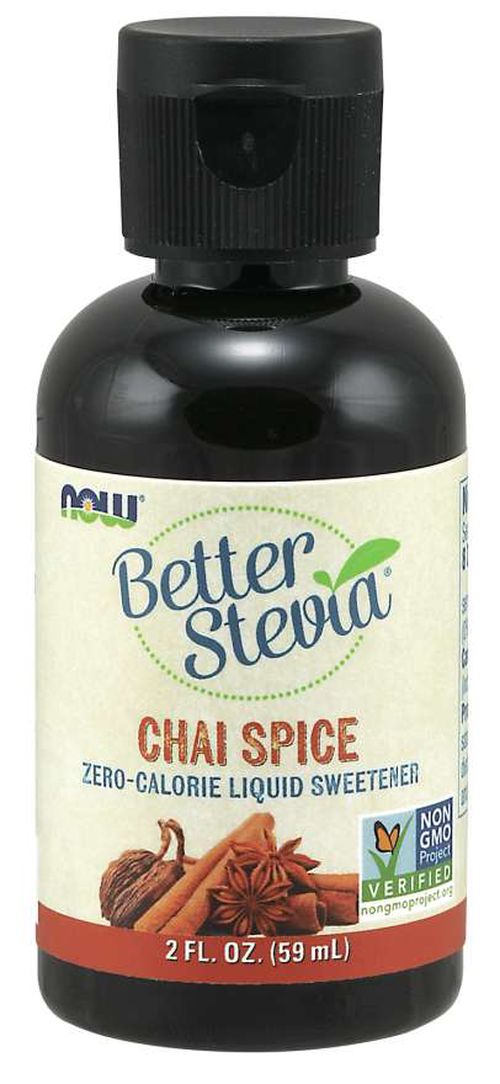 NOW® Foods NOW Better Stevia Liquid, Chai koření, 59ml