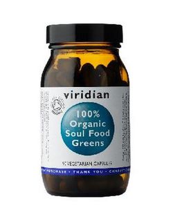 Viridian Soul Food Greens 90 kapslí Organic CZ-BIO-003 certifikát