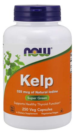 NOW® Foods NOW Kelp s přírodním jódem, 325 ug, 250 rostlinných kapslí