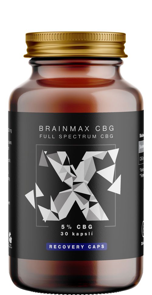 BrainMax CBG Recovery Caps 5%, 16mg, 30 rostlinných kapslí