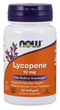 NOW® Foods NOW Lycopen (Lykopen), 10 mg, 60 softgelových kapslí