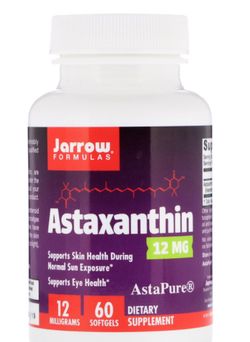 Jarrow Formulas Jarrow Astaxanthin, 12 mg, 60 softgelových kapslí