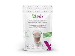 KetoMix Proteinový koktejl s Acetyl-L-karnitinem s příchutí vanilka-jahoda (15 porcí)