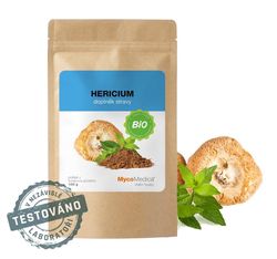 MycoMedica - BIO Hericium (Lion's Mane) prášek, 100 g *CZ-BIO-003 Certifikát