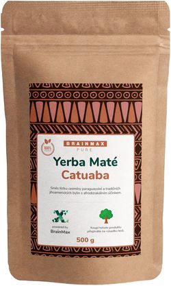 Votamax BrainMax Pure Organic Yerba Maté - Catuaba, 500 g
