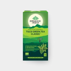 Organic India Tulsi se zeleným čajem BIO, 25 sáčků *IN-BIO-149 certifikát Akční cena