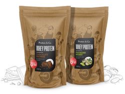 Protein&Co. CFM WHEY PROTEIN 80 2000 g ZVOL PŘÍCHUŤ 1: Salted caramel, ZVOL PŘÍCHUŤ 2: Raspberry cream