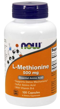 NOW® Foods NOW L-Methionine, 500mg, 100 kapslí