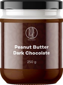 BrainMax Pure Peanut Butter Dark Chocolate (arašídové máslo s hořkou čokoládou)  250 g