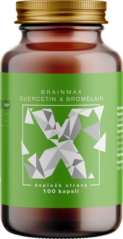 BrainMax Quercetin & Bromelain, Kvercetin a Bromelain, 100 rostlinných kapslí