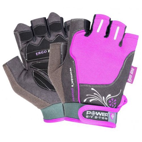 Fitness rukavice WOMANS POWER (POWER SYSTEM) Barva: Černá, Velikost: L