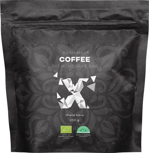 BrainMax Coffee Káva Honduras SHG, mletá, BIO, 250 g *CZ-BIO-001 certifikát