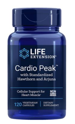 Life Extension Cardio Peak s hlohem a arjunou, Podpora Srdce a Cév, 120 veg. kapslí