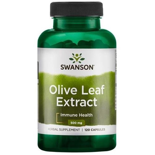 Swanson Olive Leaf Extract 500mg (Extrakt z olivových listů), 120 kapslí