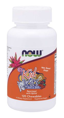 NOW® Foods NOW Kid Vits, Berry blast, Multivitamín pro děti, 120 žvýkacích pastilek