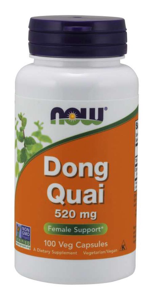 NOW® Foods NOW Dong Quai, 520 mg, 100 rostlinných kapslí