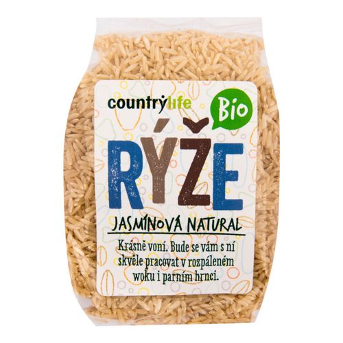 CountryLife - Rýže jasmínová natural BIO, 500g *cz-bio-001 certifikát Akční cena