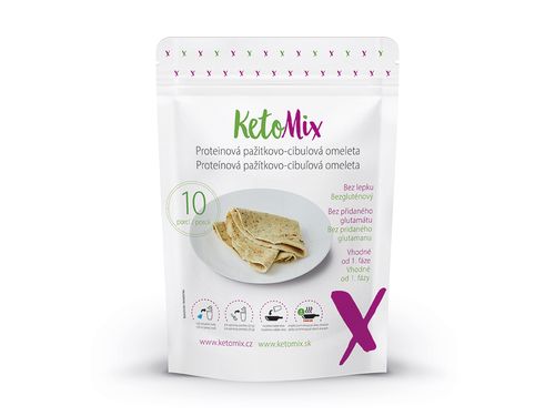 KetoMix Proteinová pažitkovo-cibulová omeleta (10 porcí) 250 g