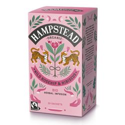 Hampstead Tea London - BIO šípkový čaj s ibiškem, 20 ks