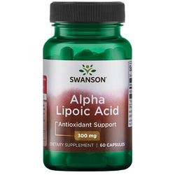 Swanson Alpha Lipoic Acid, 300 mg, 60 kapslí