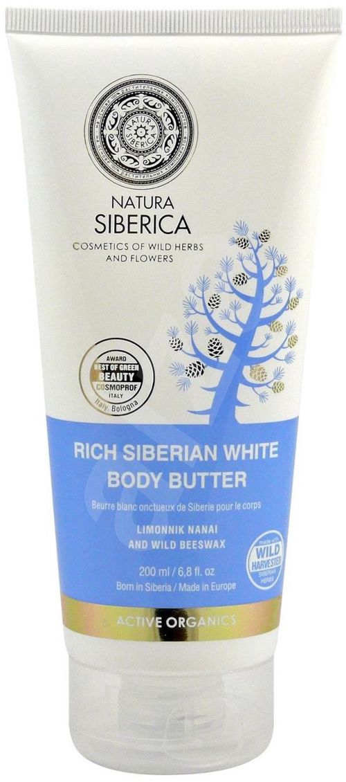 Natura Siberica - Sibiřské bílé tělové máslo proti celulitidě, 200 ml