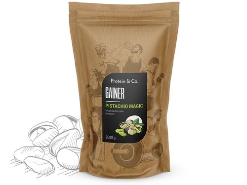 Protein&Co. Gainer 2 kg Příchuť 1: pistachio magic