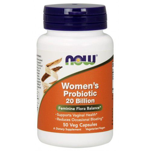 NOW® Foods NOW Women's probiotic (probiotika pro ženy), 20 miliard, 50 rostlinných kapslí