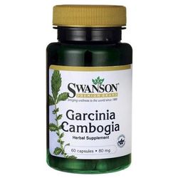 Swanson Garcinia Cambogia 5:1 Extract, 80mg, 60 kapslí