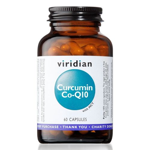 Viridian Curcumin Co-Q10 60 kapslí (Kurkumin a Koenzym Q10)