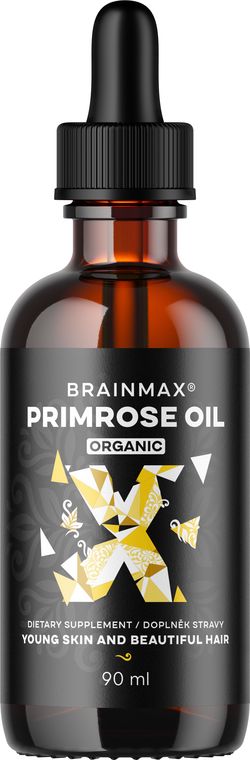 BrainMax Primrose oil BIO, pupálkový olej, 90 ml