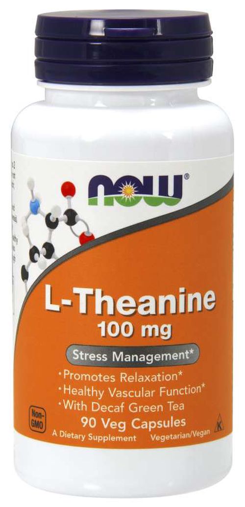 NOW® Foods NOW L-Theanine 100 mg, 90 kapslí