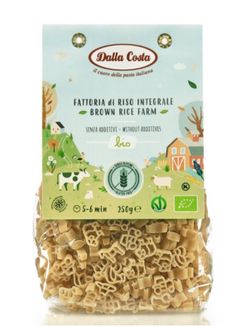 Dalla Costa - BIO dětské bezlepkové těstoviny Farma rýžové, 250 g CZ-BIO-001 certifikát